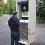 Outdoor FunFotoAutomat mit Kamera und Trackballsteuerung